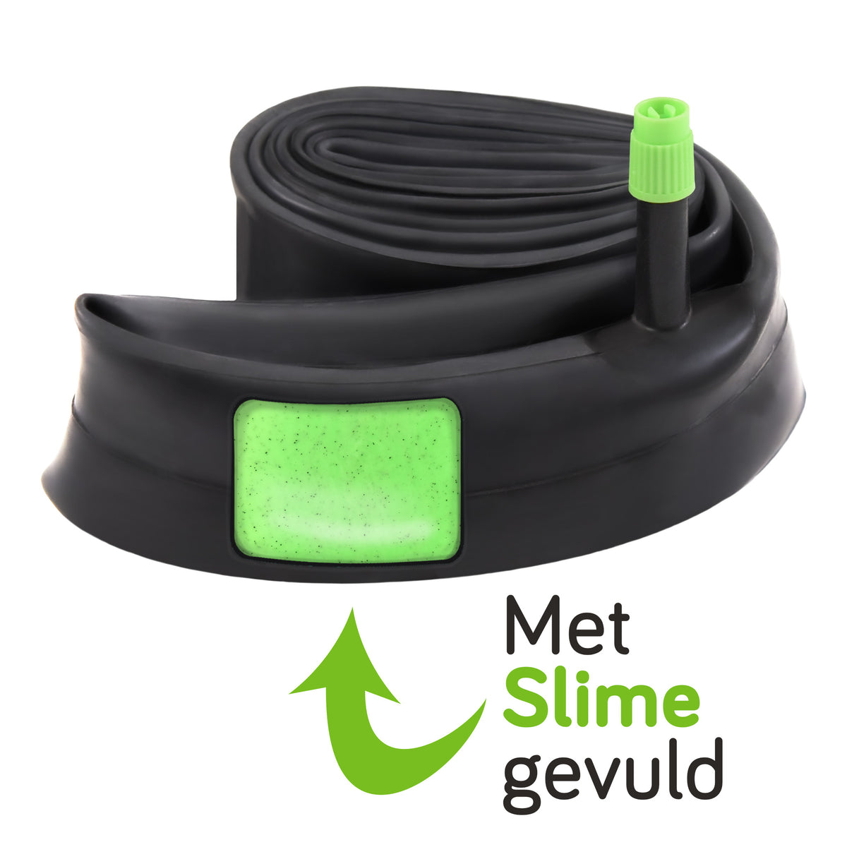 Anti-lek binnenband gevuld met anti-lek vloeistof met schrader ventiel slime