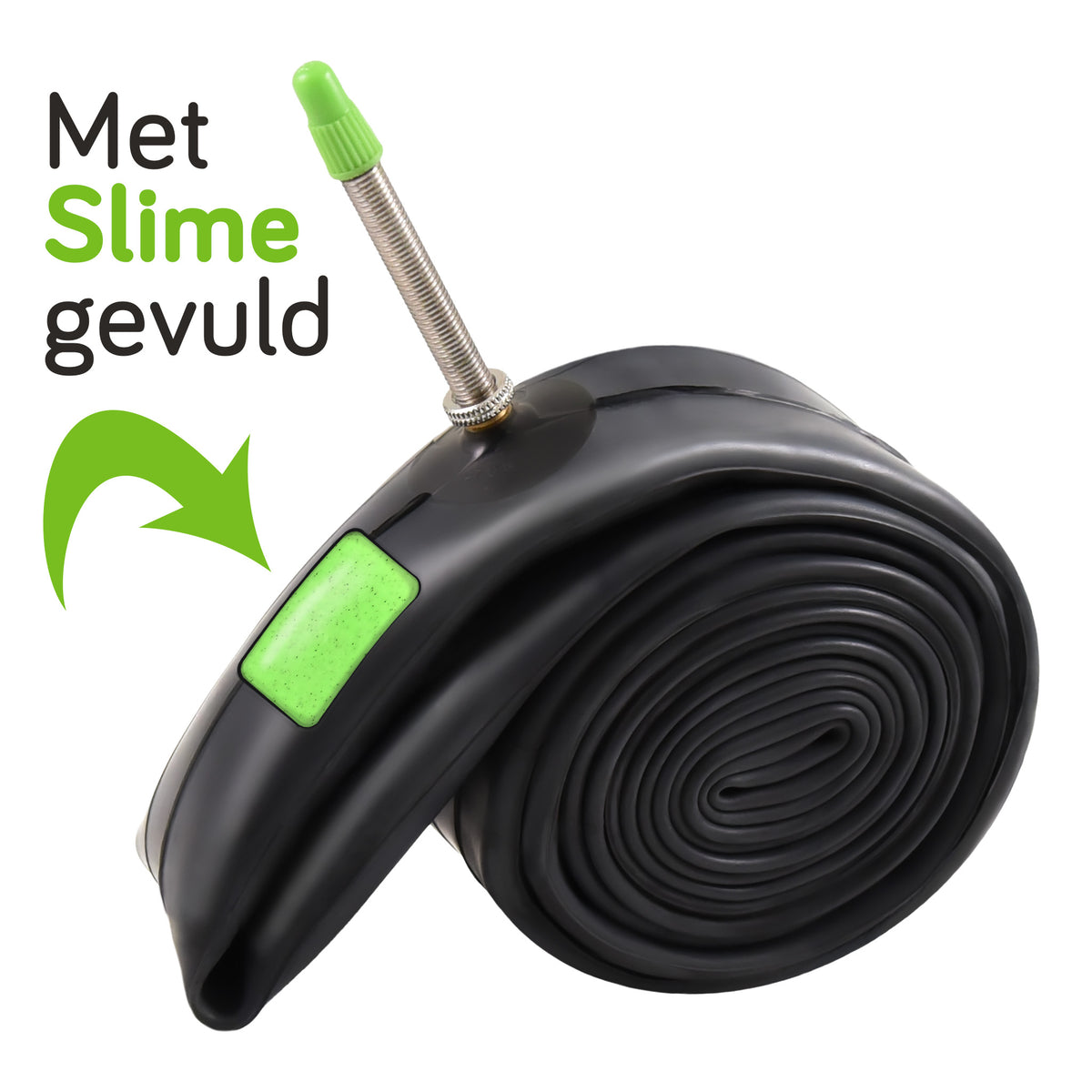 Anti-lek binnenband gevuld met anti-lek vloeistof met presta ventiel slime