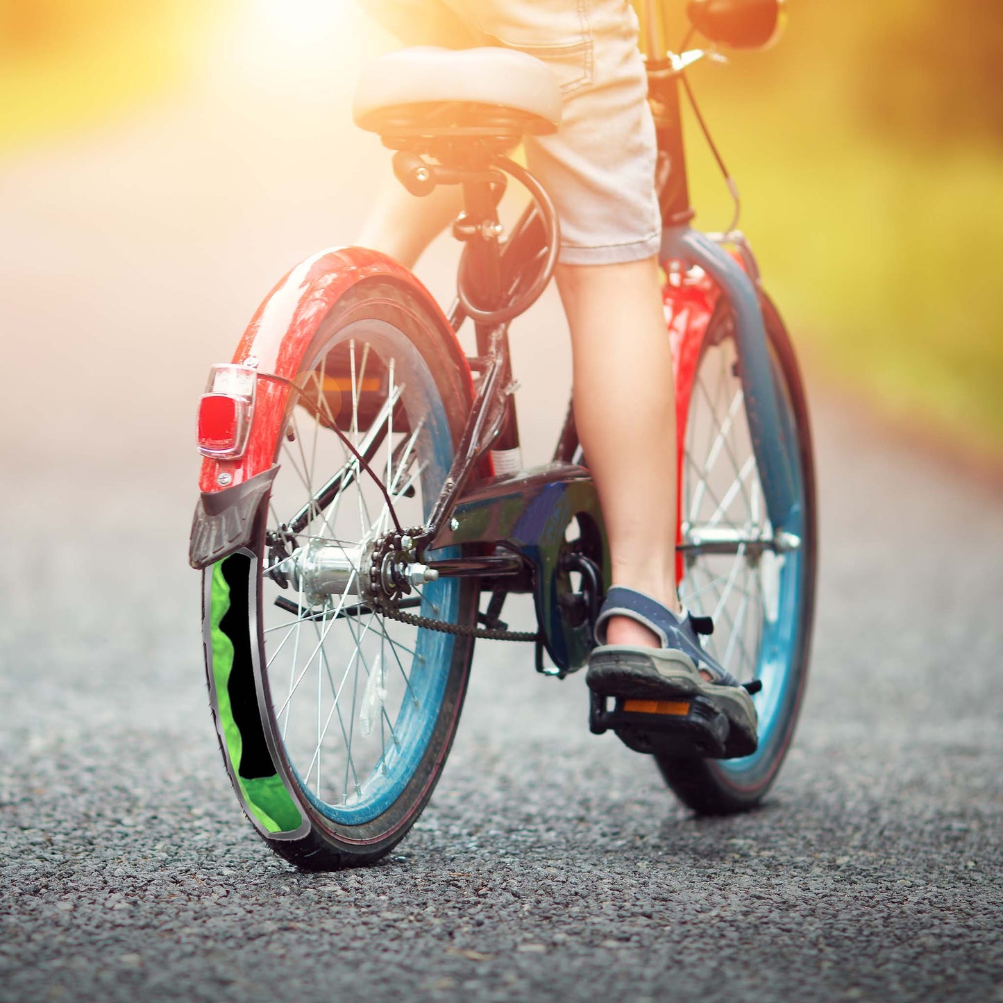 Anti-lek binnenband in gebruik op kinderfiets