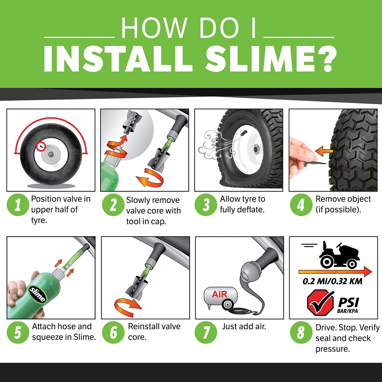 Slime noodreparatiemiddel 473 ml – voor snelle noodreparatie van autobanden