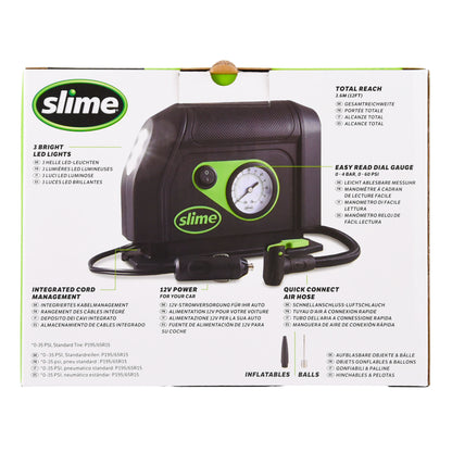 Slime 12V compressor – bandenpomp voor autobanden