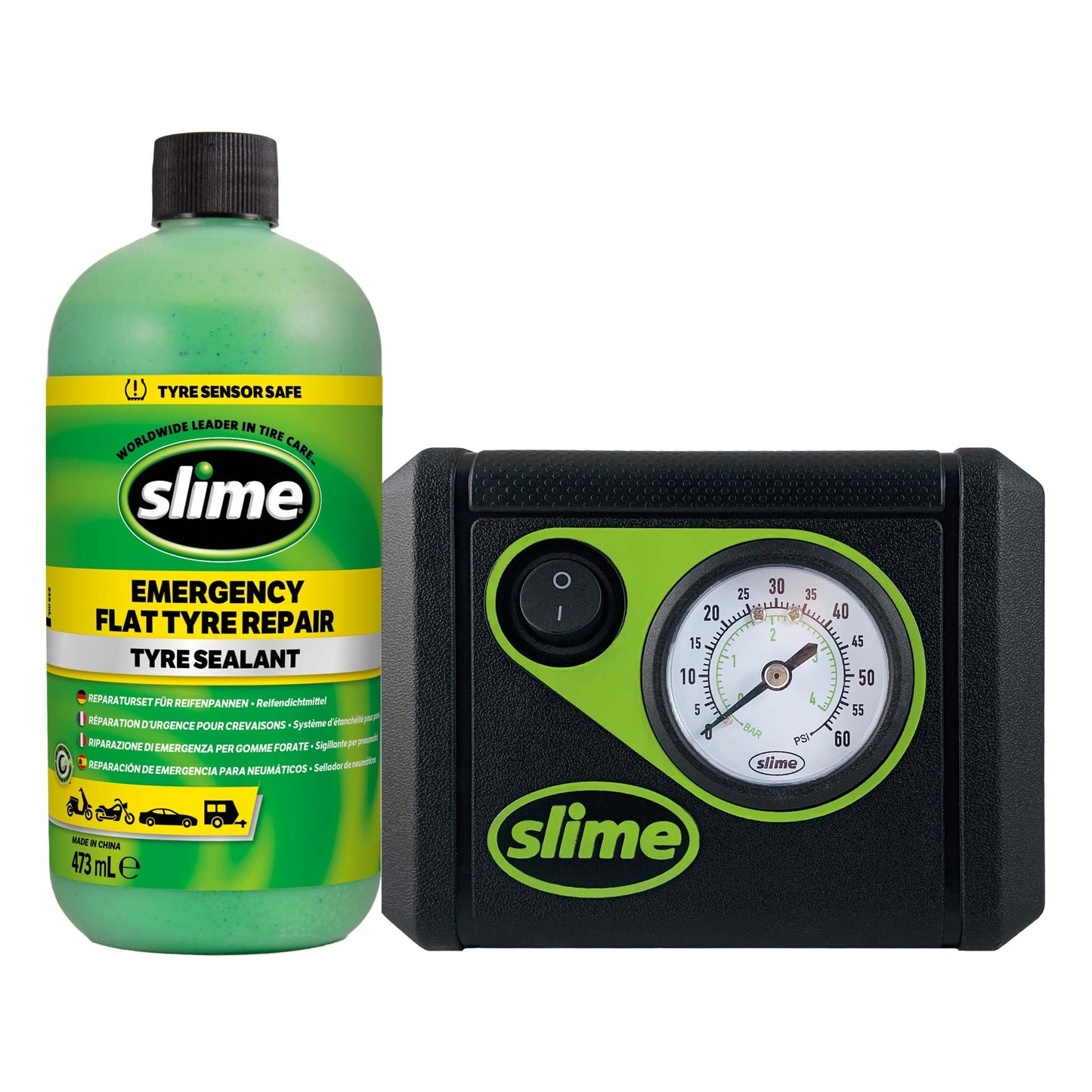 Slime Smart Repair noodreparatieset – met opbergtas, alternatief voor reservewiel