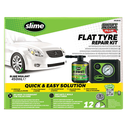 Slime Smart Repair Plus noodreparatieset – slim alternatief voor reservewiel