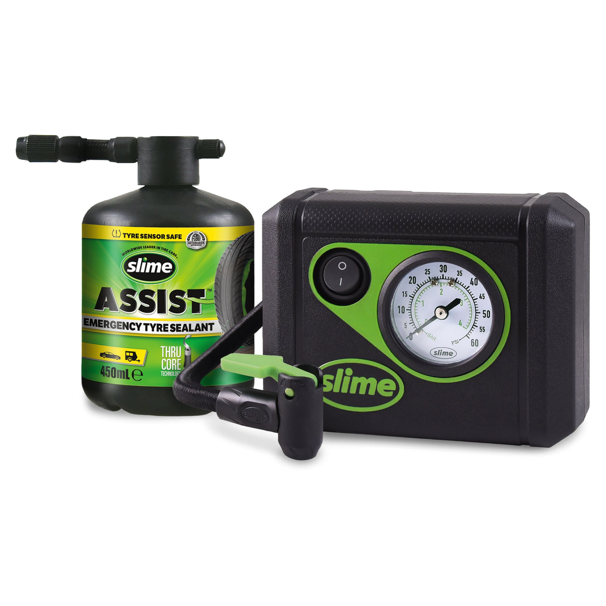 Slime autobanden nood reparatieset voor onderweg