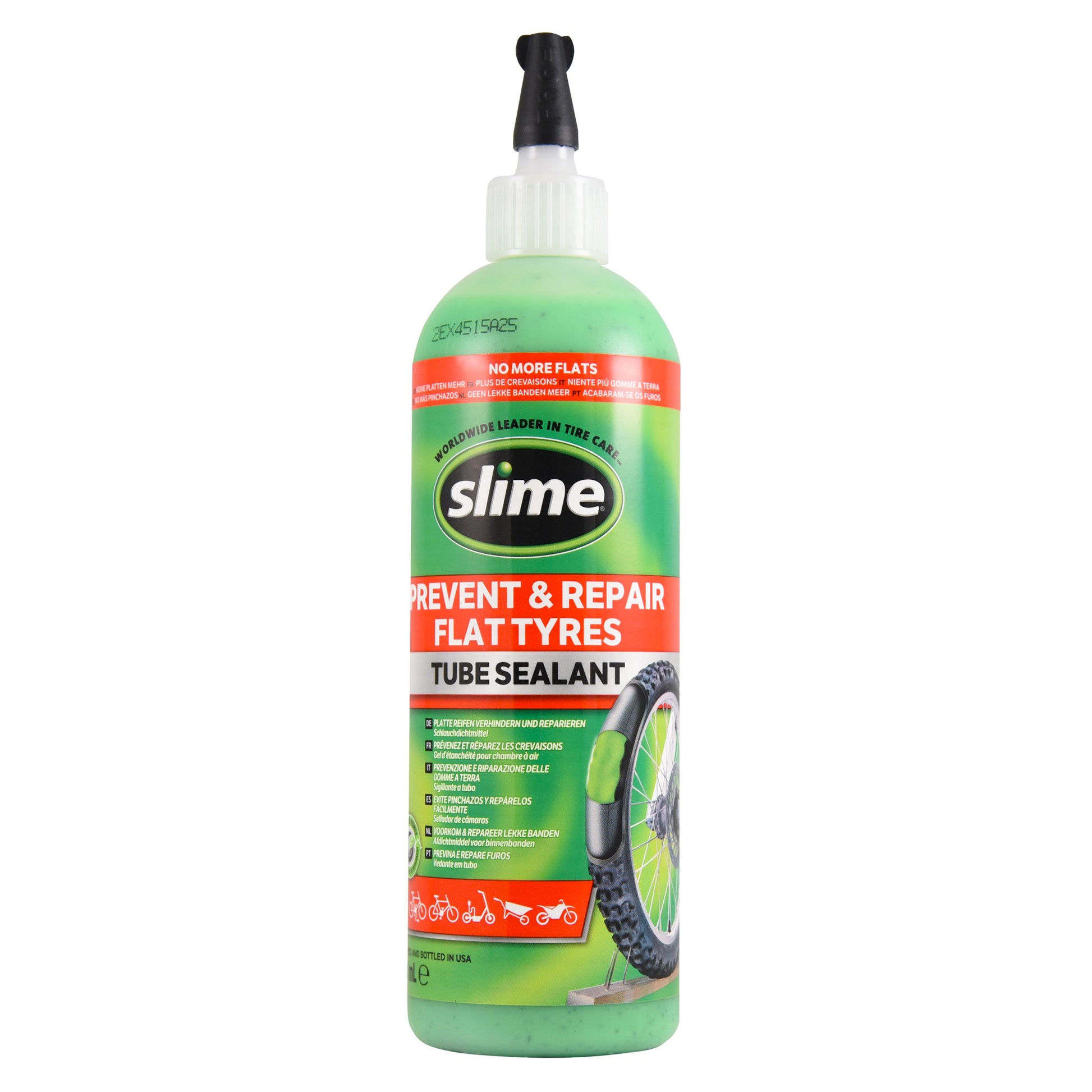 Slime binnenband anti-lek middel 473 ml met rood label