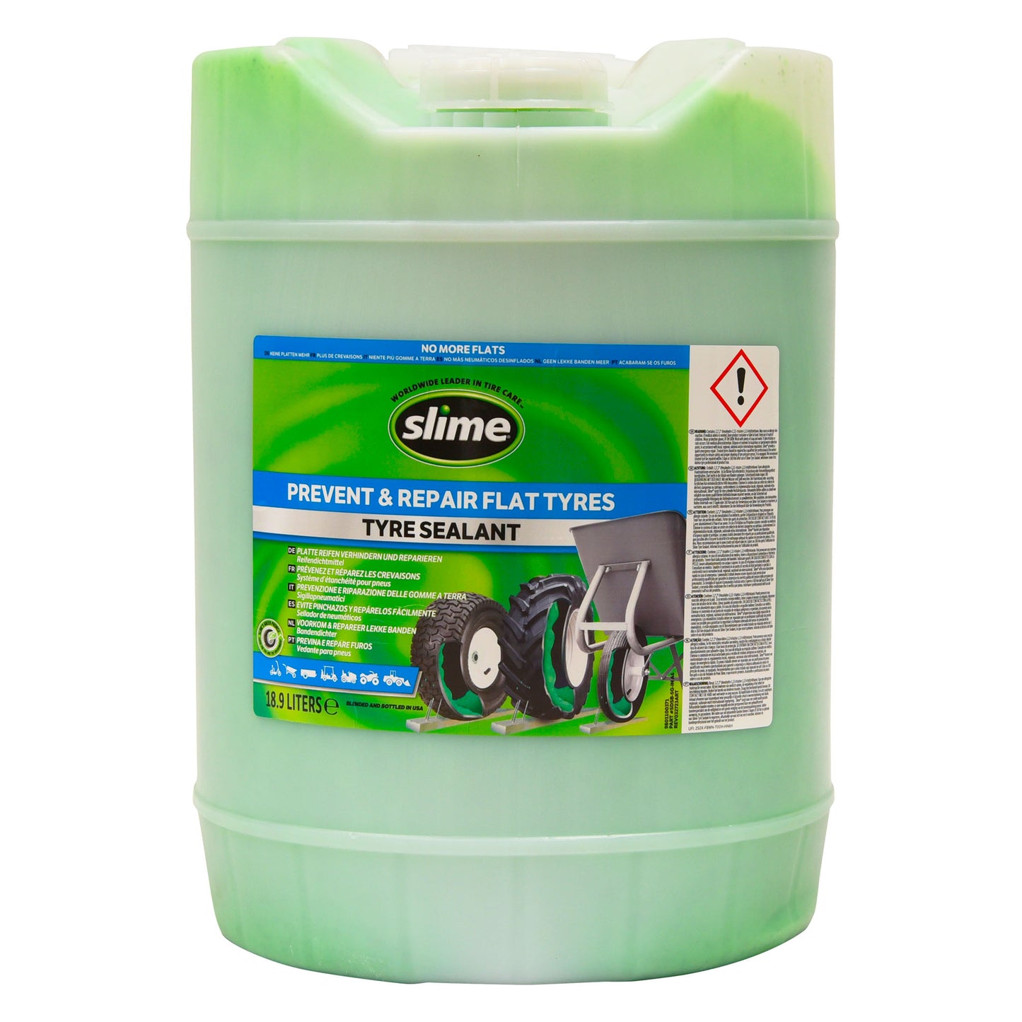 Slime off-highway bandenafdichtmiddel 18,9 liter vat – anti-lek vloeistof voor tubeless off-road banden