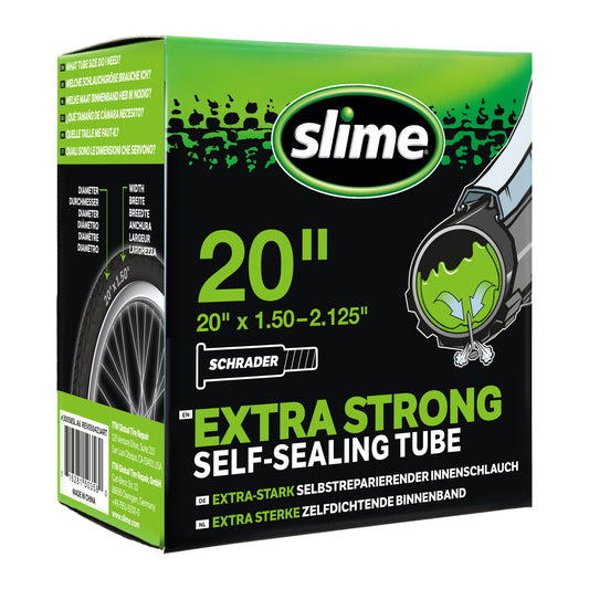 Slime binnenband 20 inch gevuld met anti-lek vloeistof en Schrader ventiel