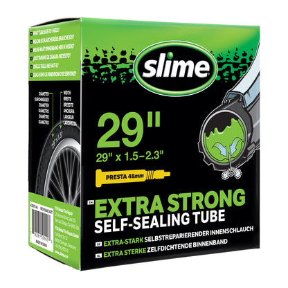 Slime binnenband 29 inch met Presta ventiel gevuld met anti-lek vloeistof